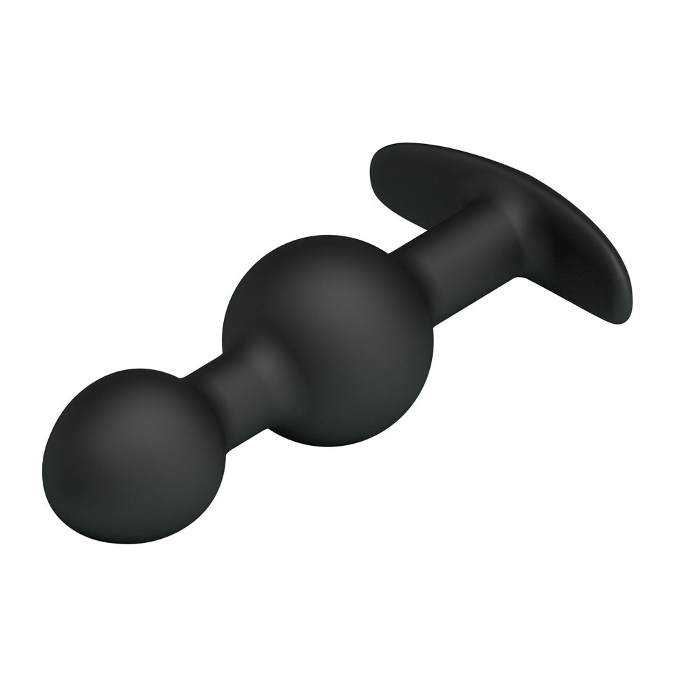 Party Up JAMES Anal Bead Plug - Black 10.4 cm