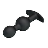 Party Up JAMES Anal Bead Plug - Black 10.4 cm