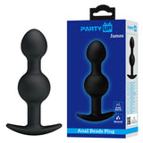 Party Up JAMES Anal Bead Plug - Black 10.4 cm