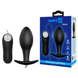 Party Up JASON Vibrating Anal Plug - Black