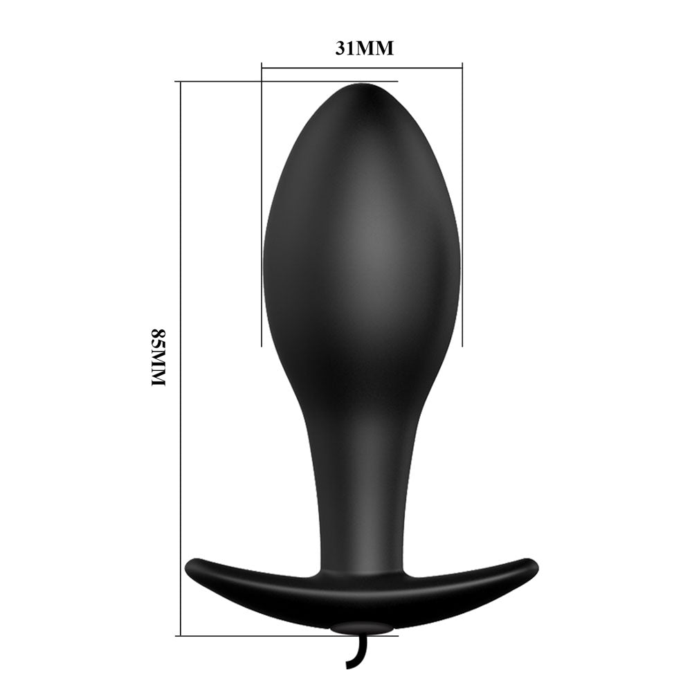 Party Up JASON Vibrating Anal Plug - Black