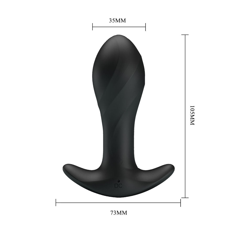 Party Up KEITH Vibrating Plug - Black
