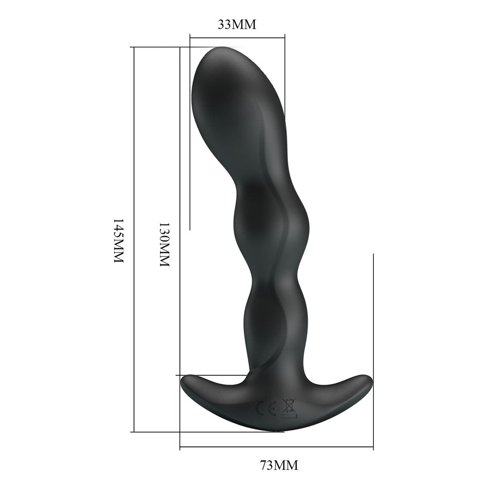 Party Up JIM Vibrating Plug - Black
