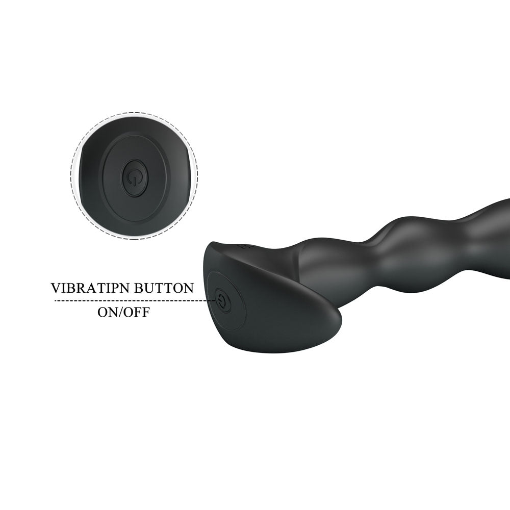 Party Up JIM Vibrating Plug - Black