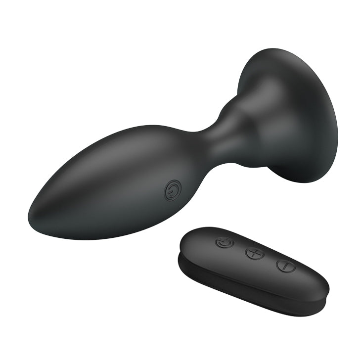 MR PLAY Vibrating Anal Plug - 10.8 cm Rechargeable with Remote