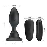 MR PLAY Vibrating Anal Plug - 10.8 cm Rechargeable with Remote