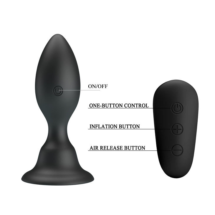 MR PLAY Vibrating Anal Plug - 10.8 cm Rechargeable with Remote