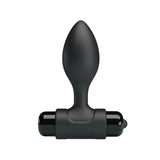 Party Up KEN Vibrating Butt Plug - Black 8.6 cm