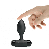Party Up KEN Vibrating Butt Plug - Black 8.6 cm