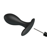 Party Up KEVIN Inflatable Butt Plug - Black 9.1 cm