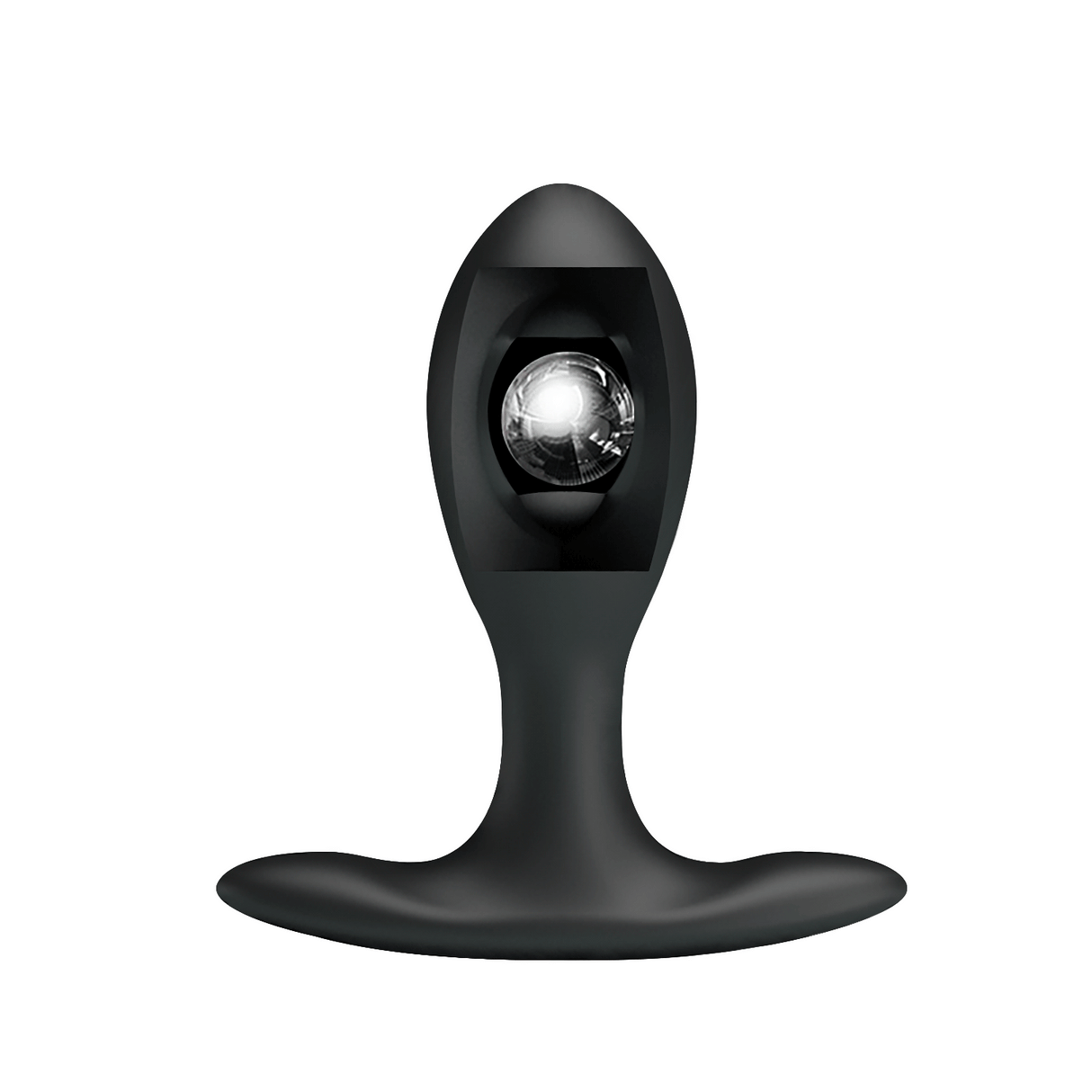 Party Up KEVIN Inflatable Butt Plug - Black 9.1 cm