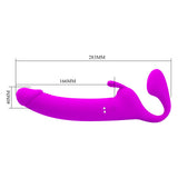 Party Up OLIVER Strapless Strap-On - Purple