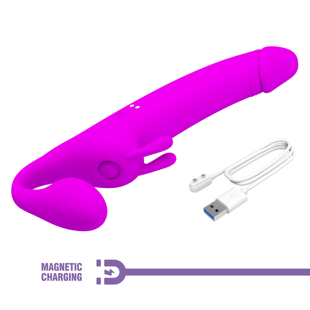 Party Up OLIVER Strapless Strap-On - Purple