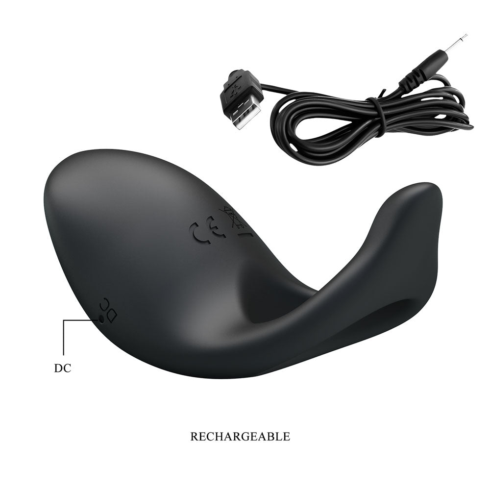 Party Up KING Rechargeable Cock Ring - Black