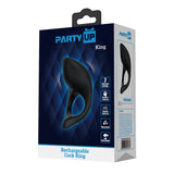 Party Up KING Rechargeable Cock Ring - Black