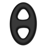 CRAZY BULL Oval Cock & Ball Ring - Black Cock & Ball Ring