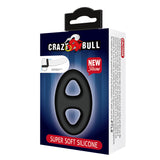 CRAZY BULL Oval Cock & Ball Ring - Black Cock & Ball Ring