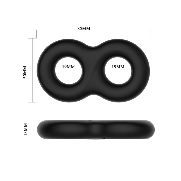 CRAZY BULL Double Donut Cock & Ball Ring