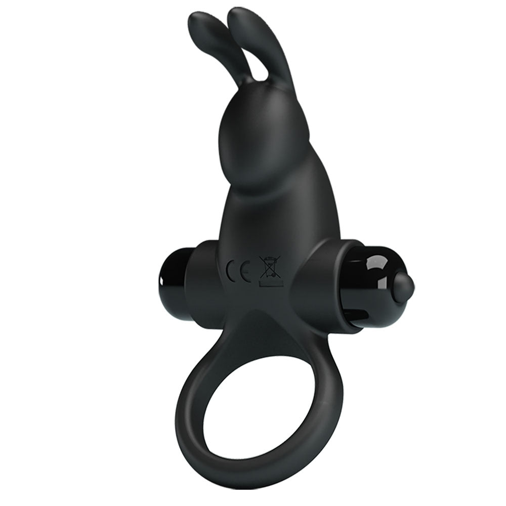 Party Up LARRY Vibrating Cock Ring - Black