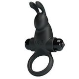 Party Up LARRY Vibrating Cock Ring - Black
