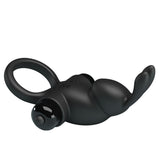 Party Up LARRY Vibrating Cock Ring - Black