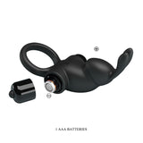 Party Up LARRY Vibrating Cock Ring - Black