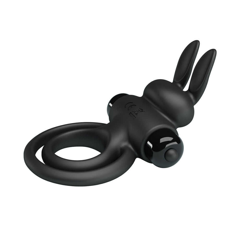 Party Up LAWRENCE Vibrating Cock Ring - Black