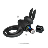 Party Up LAWRENCE Vibrating Cock Ring - Black