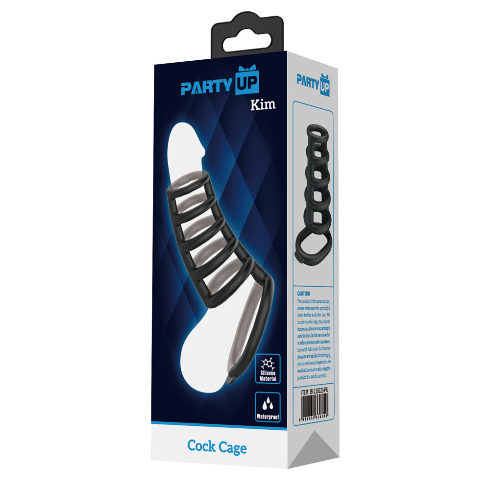 Party Up KIM Cock Cage - Black