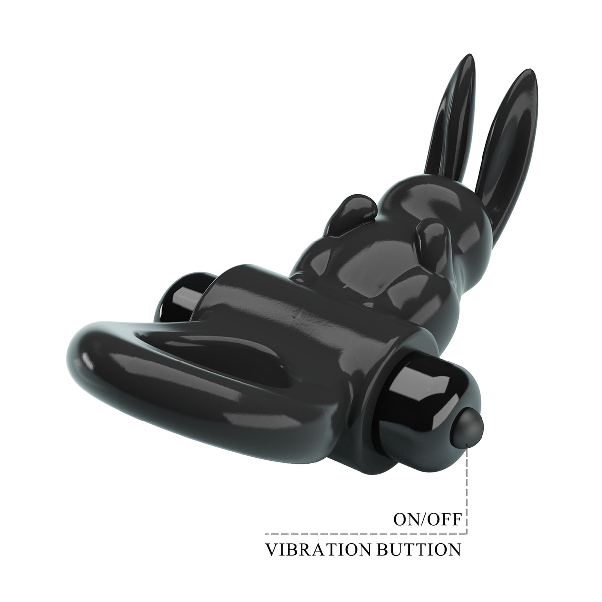 Party Up LEO Vibrating Cock Ring - Black