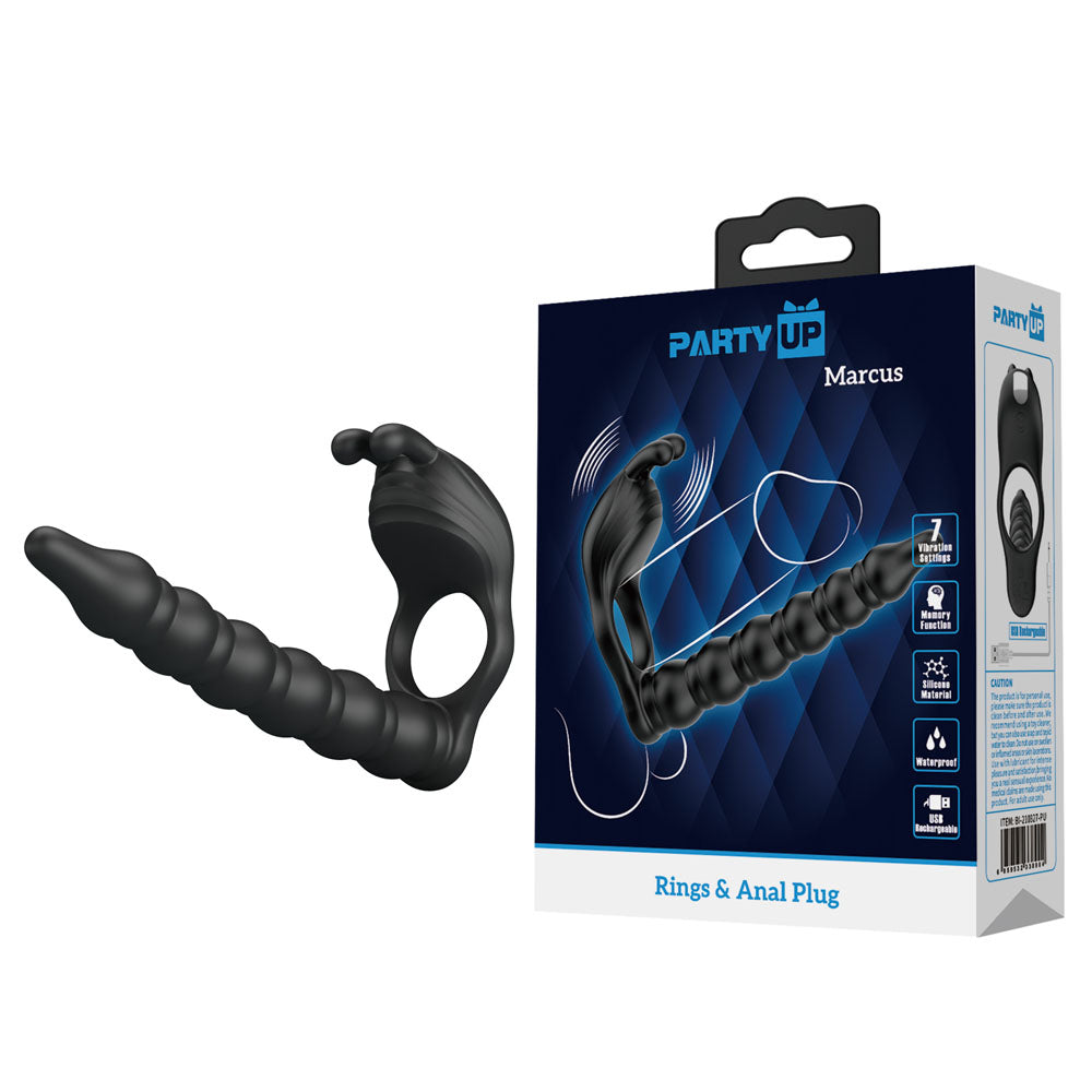 Party Up MARCUS Ring & Anal Plug - Vibrating