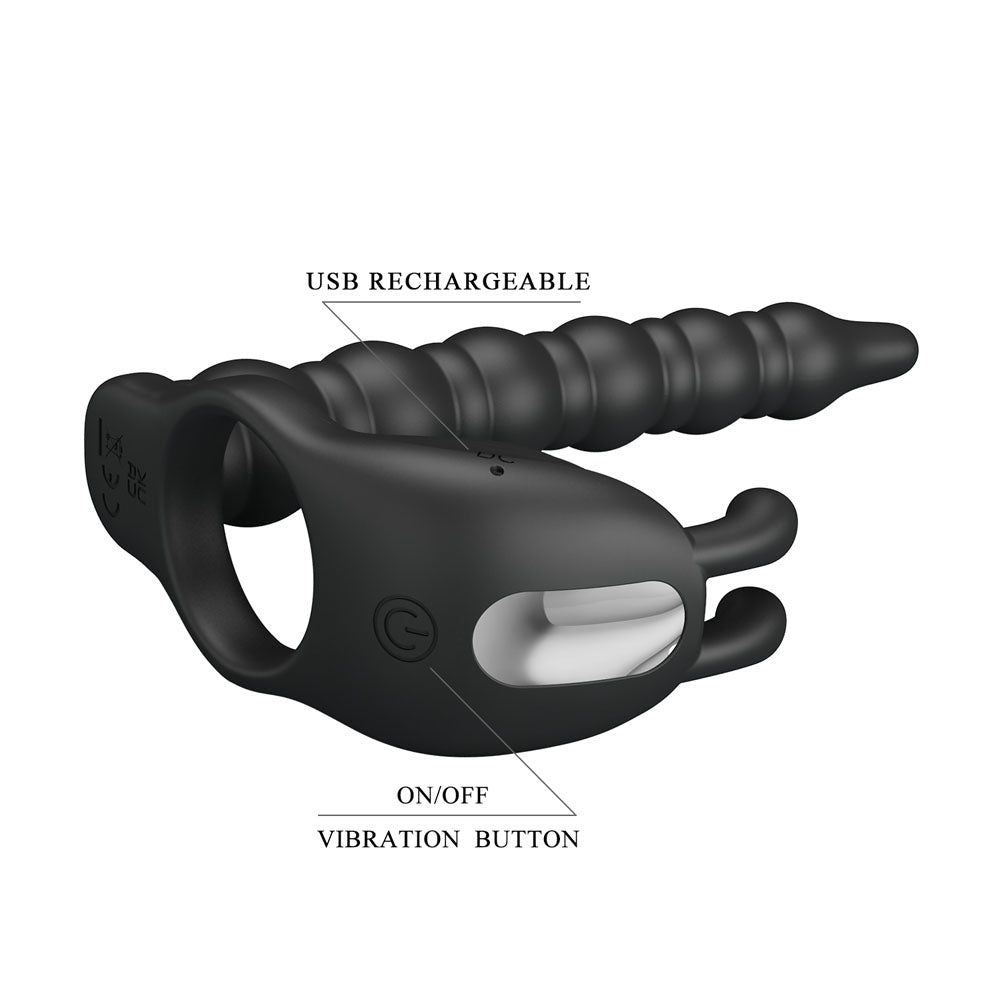 Party Up MARCUS Ring & Anal Plug - Vibrating