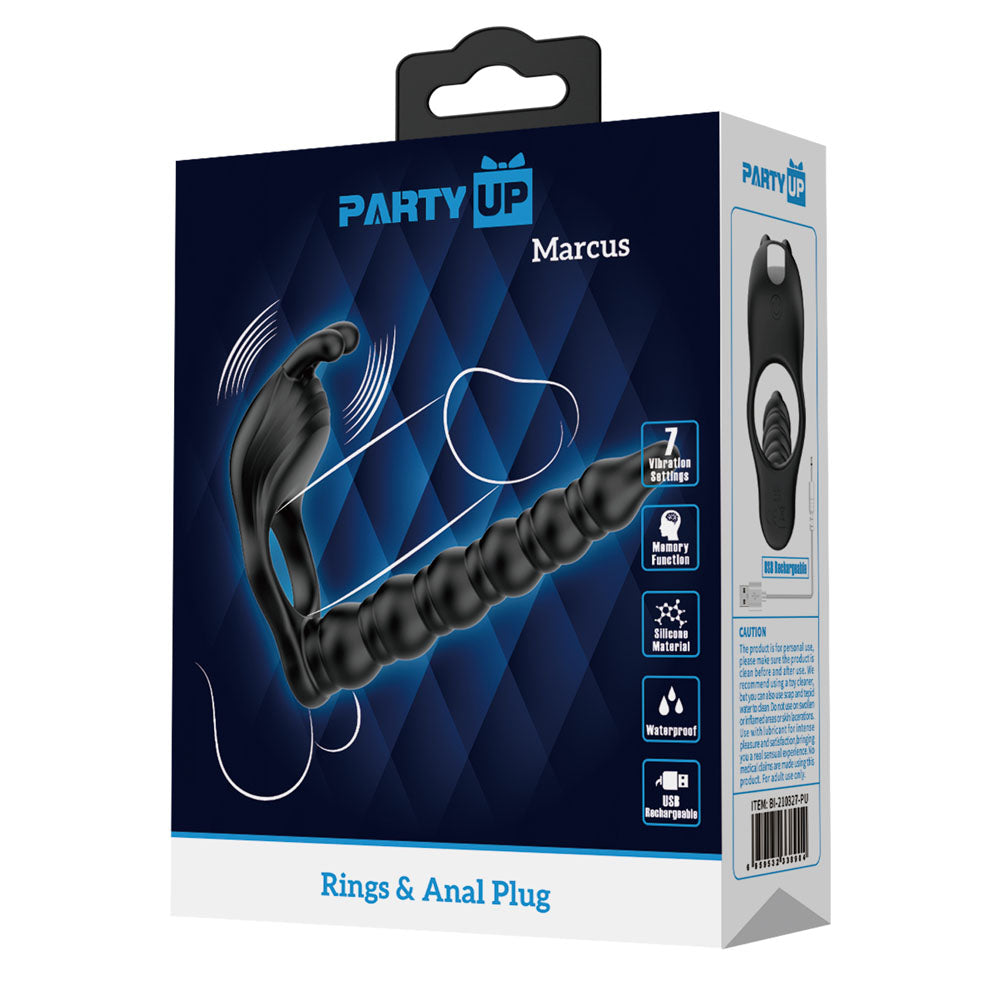Party Up MARCUS Ring & Anal Plug - Vibrating