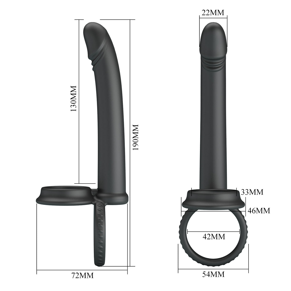 Party Up MARTIN Double Penetrator - Cock & Ball Rings