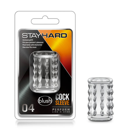 Stay Hard Cock Sleeve 04 - Clear Penis Sleeve - Naughty by Nature Adult Store