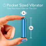 Kool Vibes - Rechargeable Mini Bullet - Blueberry - Blueberry 6.4 cm USB Rechargeable Bullet - Naughty by Nature Adult Store