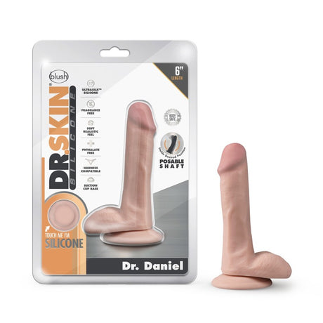 Dr. Skin Silicone Dr. Daniel - Flesh 15.2 cm Dong - Naughty by Nature Adult Store