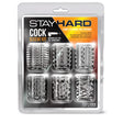 Stay Hard - Cock Sleeve Kit - Clear Penis Sleeves - 6 Pack - Naughty by Nature Adult Store