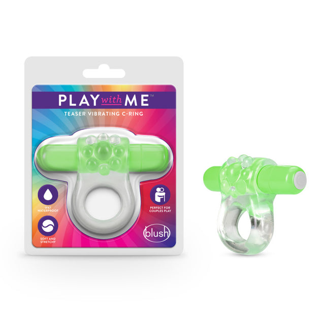 Play With Me Teaser Vibrating C-Ring - G - Naughty by Nature Adult Store