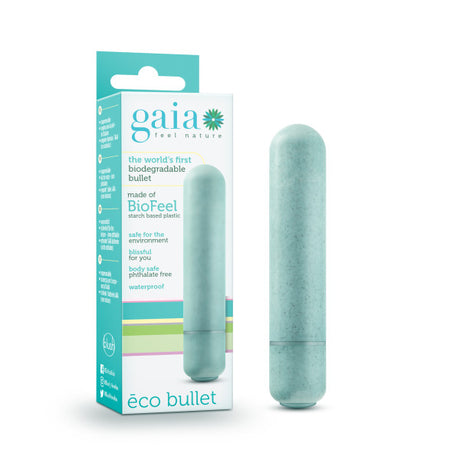 Gaia Eco Bullet - Aqua Blue 8.9 cm (3.5'') Bullet - Naughty by Nature Adult Store