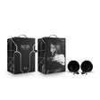 Noir Pom Adjustable Nipple Clamps - Black Furry Nipple Clamps - Naughty by Nature Adult Store