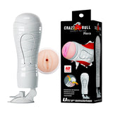 CRAZY BULL FLORA Vibrating Stroker - Flesh Squeezeable Vagina