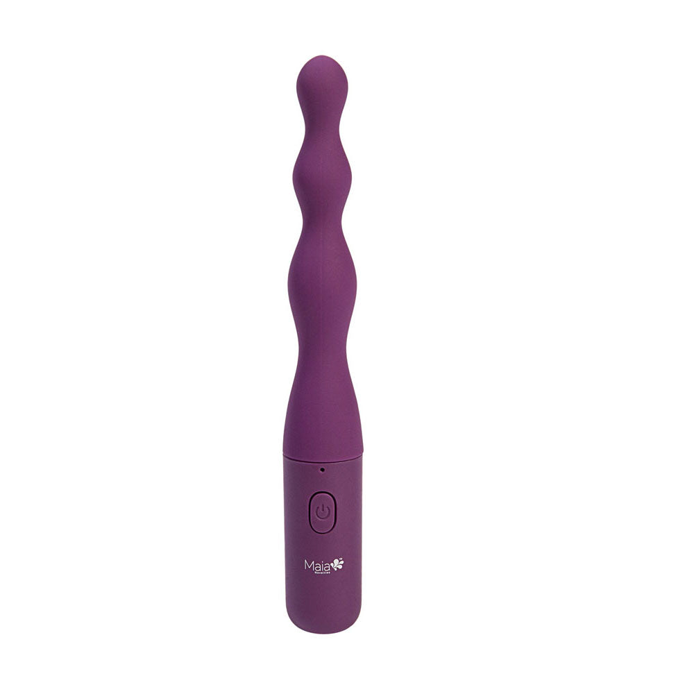 Maia DANI - Purple Rechargeable Beaded Vibrator - Naughty by Nature Adult Store