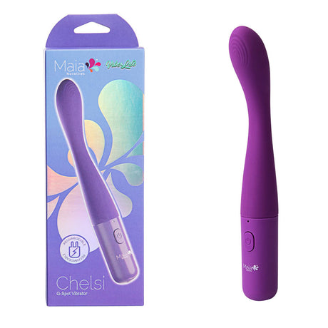 Maia CHELSI - Purple USB Rechargeable Vibrator - Naughty by Nature Adult Store