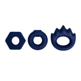 Maia LONZO - Blue Silicone Cock Rings - Set of 3 - Naughty by Nature Adult Store