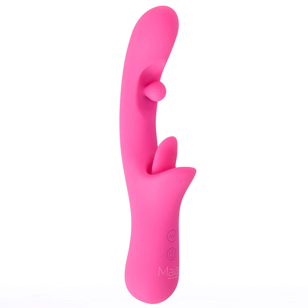 Maia ALORA - Pink 24.1 cm Rotating & Licking Vibrator