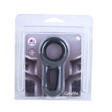 Maia Gavin Black Silicone Adjustable Cock and Balls Ring