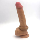 Maia Gunner Caramel Tan Brown Silicone Cock Ring For Men