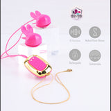 Maia MOLLI - Pink Vibrating Nipple Clamps & Necklace