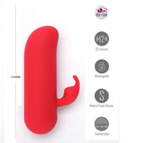 Maia ZIA Red USB Rechargeable Mini Bullet Rabbit Vibrator